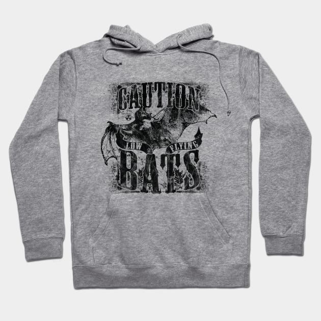 Caution Low Flying Bats Hoodie by yaros